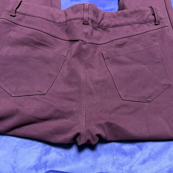 🧚🏻♀️ Dictionary Brand Plum Purple Pants - stretch style size 16 - Picture 3 of 5